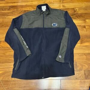 Champion Penn State Nittany Lions Fleece Full Zip Jacket Mens 2XL Navy